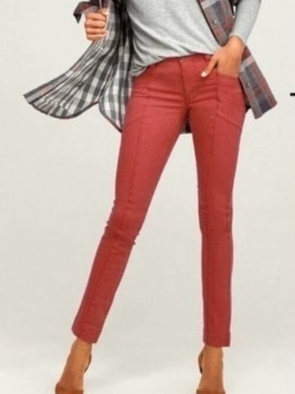 CAbi Explorer Copper/Rust/Burnt Orange Pants/Jeans Sz 4